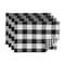 DII® Reversible Gingham & Buffalo Check Placemat Set, 4ct.